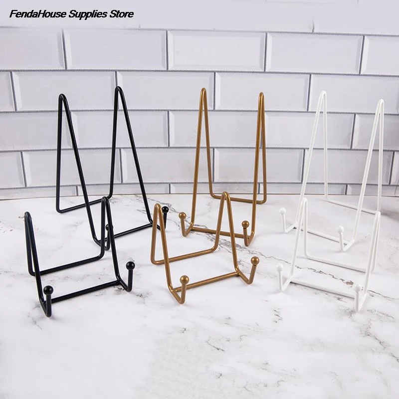 1pcs Plate Display Stand Picture Easel Metal Plate Stands Holder