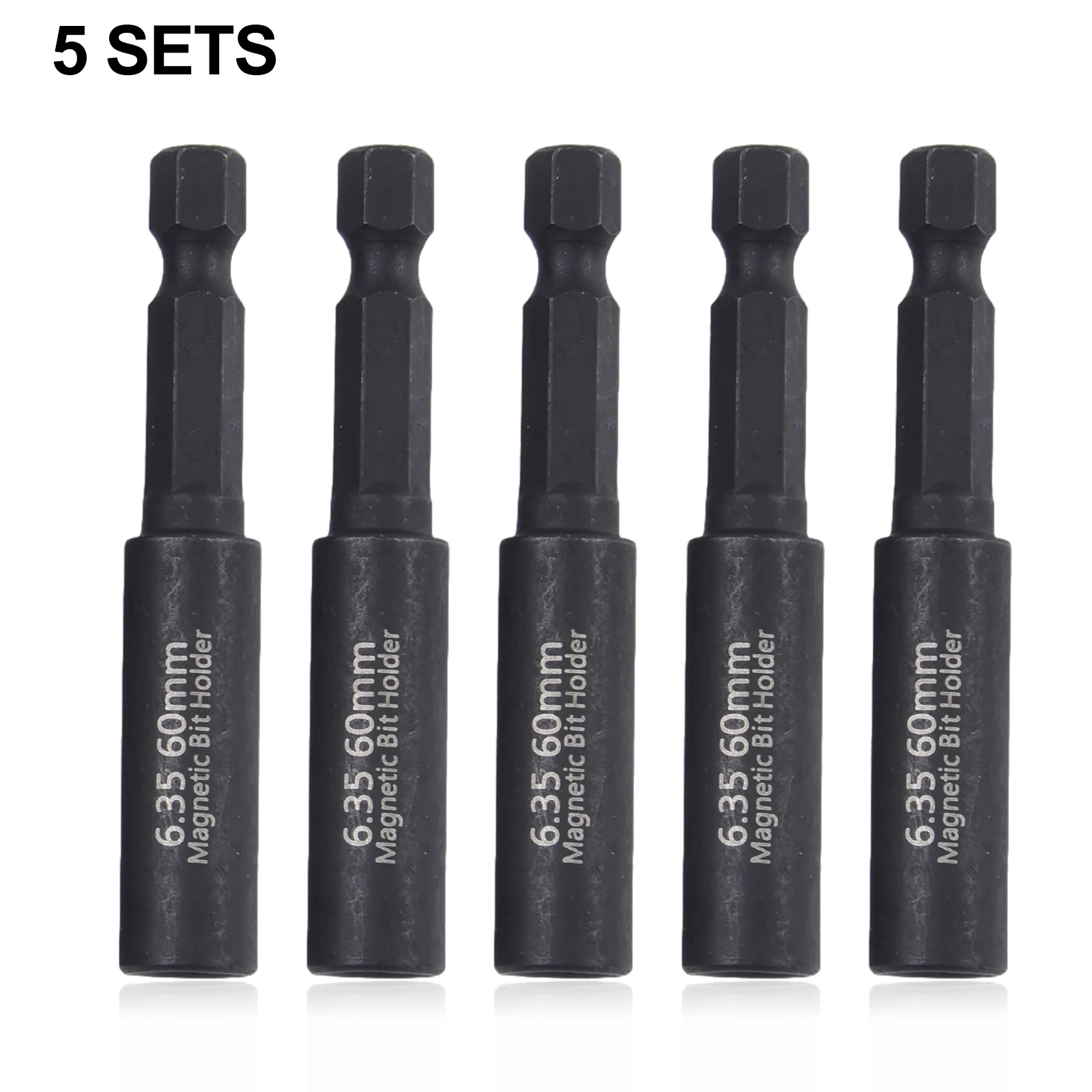 2/5Pcs 60mm Magnetische Schraubendreher Verlängerung Bit Halter Tipps 1/4 Zoll Hexagon Schaft Set Bohrer Adapter hand Werkzeuge Zubehör