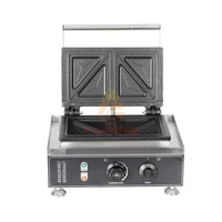 Factory Sale Electric 2 Plates Toaster Sandwich Maker Commercial Non-Stick Sandwich Press Waffle Maker Machine 1
