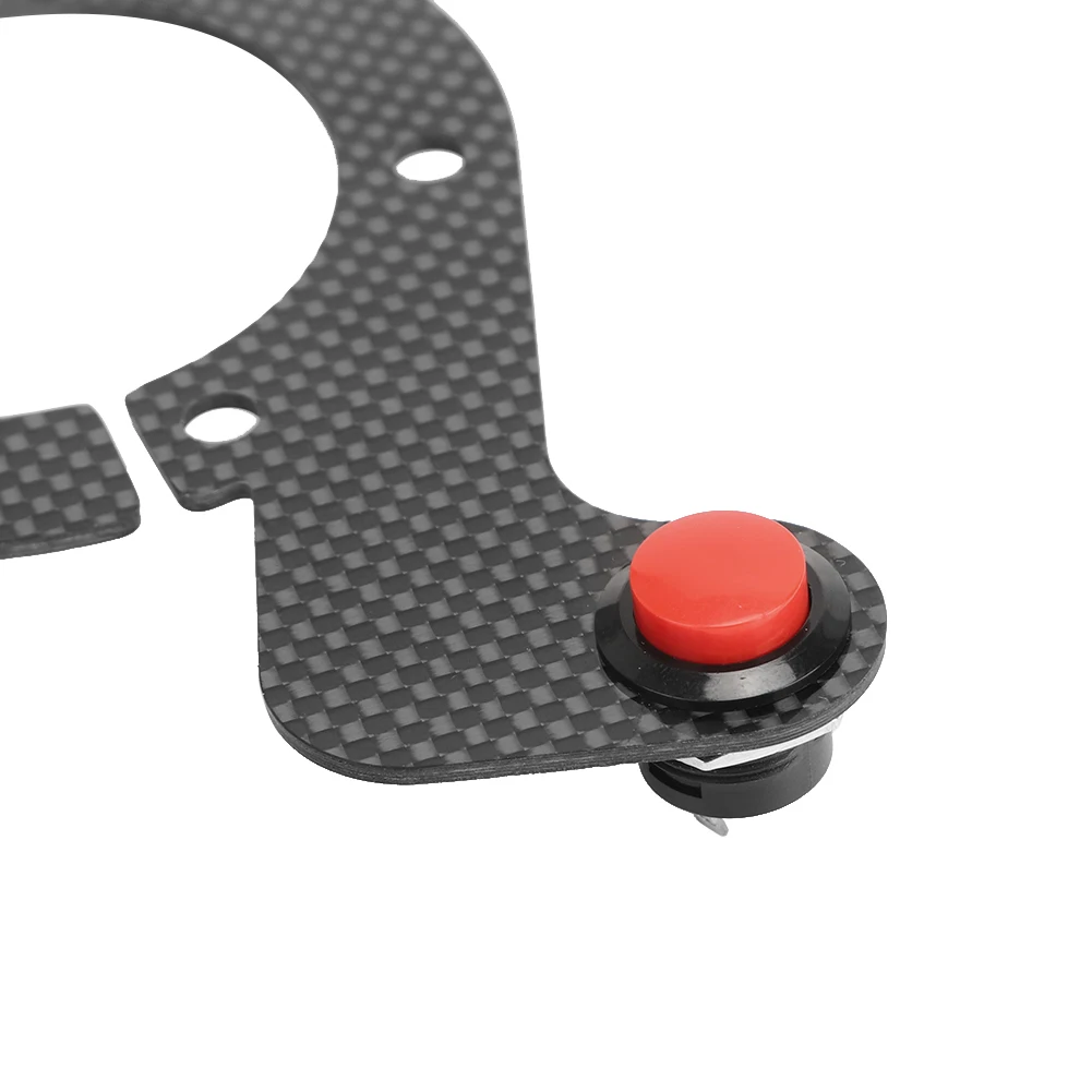 Horn Switch Steering Wheel Switch Carbon Fiber External Horn Button Kits 6 Bolts Dual Button For MOMO/OMP/Nardi/Sparco Steering Wheel