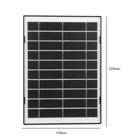 Chargeur solaire 30W Micro USB/USB-C/DC5521, Kit de panneaux solaires, étanche IP65, câble de chargement de 9,8 pieds, Compatible avec EufyCam/Wyze Cam 5