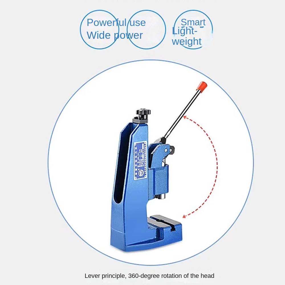 J03-0.4A Small Manual Press Desktop Manual Punching Nominal Press Hand Beer Punching Machine 4KN tools