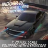 FQD10 1/20 Challenger Remote Control Car Fully Proportional 4WD Gyroscope Drift Car Racing Simulation Model Toy Gift 1