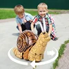 Simulation Funny Puzzle Toys  Little Snail with Light Children Play House Remote Control Biological Cognition Education Toys 3