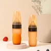 Baby Feeding Bottle Silicone Rice Cereal Spoon Newborn Tableware Baby Goods Feeding Spoon Training Feeder Baby Spoons Cubiertos 6