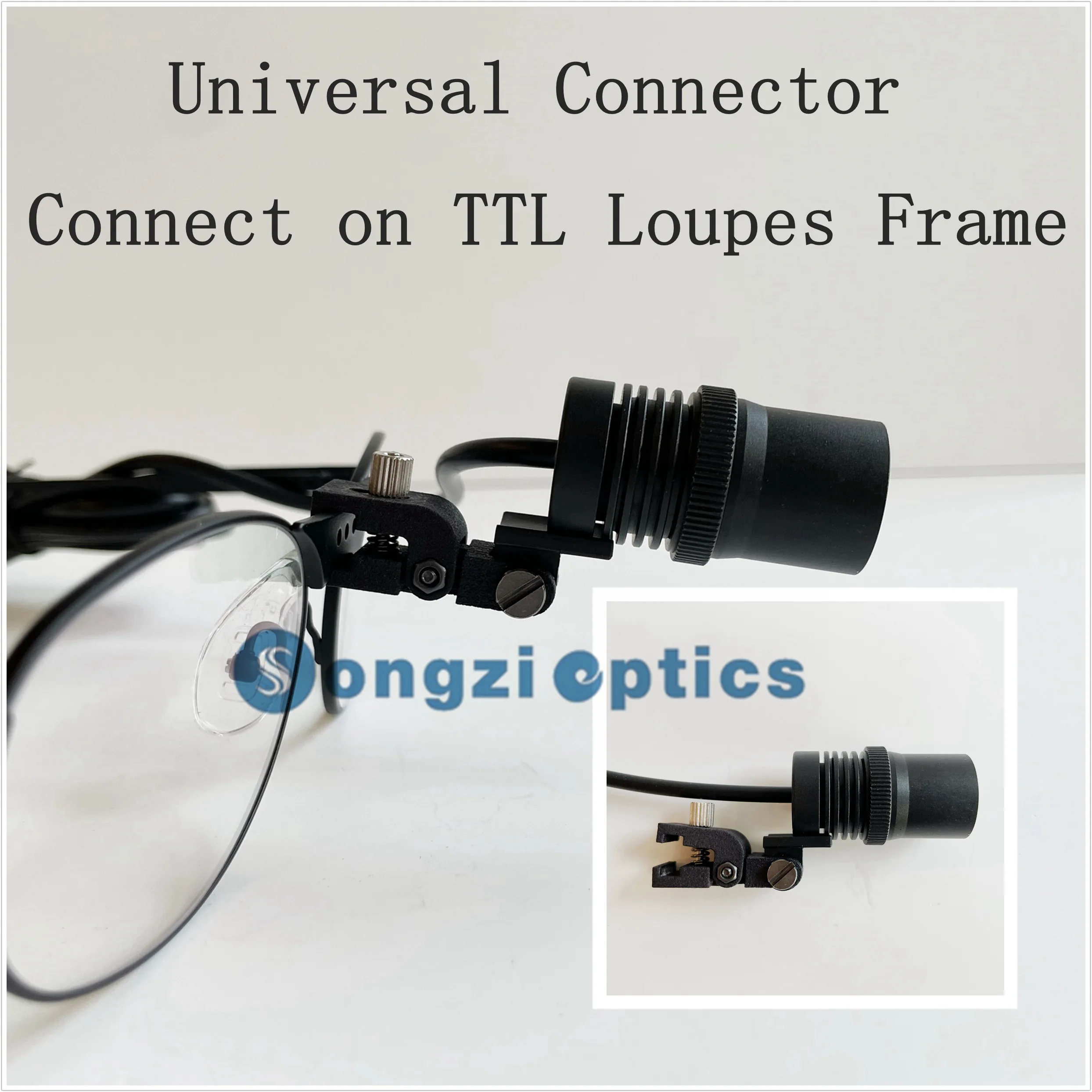 Songzi Optics 최대 90,000 럭스 @ 20cm SZ09 클립 업 외과 치과 헤드라이트, 의료용 헤드램프, 10 시간 배터리..