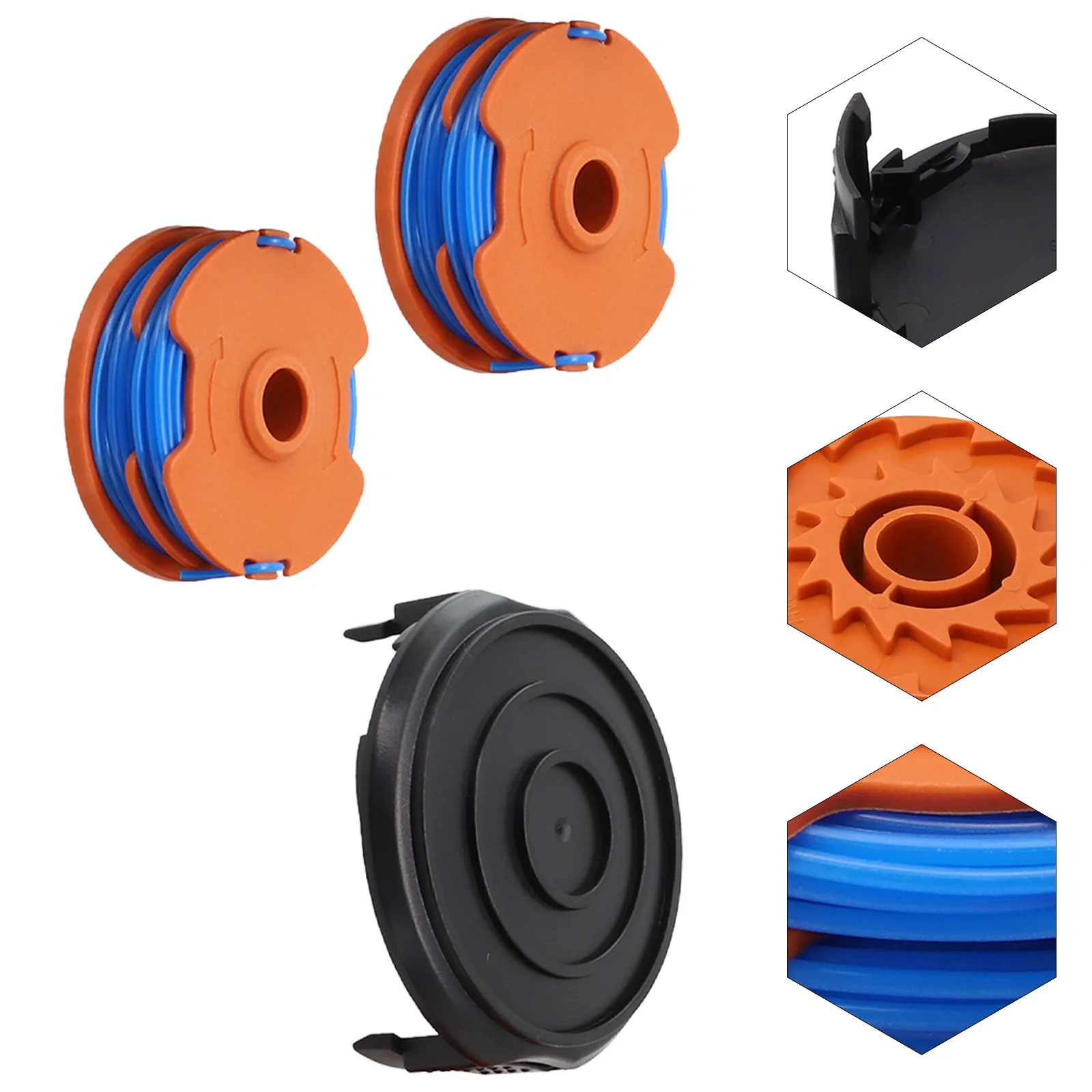 StringTrimmerSpoolLineSpoolCapCoverForOzitoLTR529UForWorx