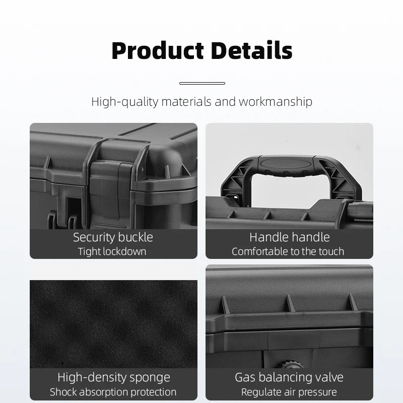 Valise de transport pour drone DJI, étui rigide anti-choc avec mousse intérieure