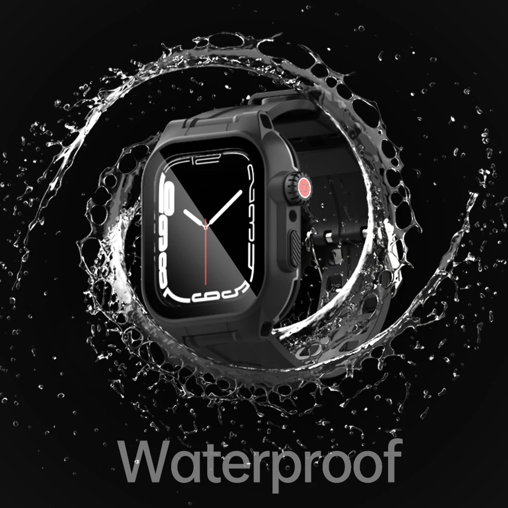   iWatch Shockproof Ʈ Dirtproof  Shockproof ü ̽  ð Series7 41/45mm Ŀ 