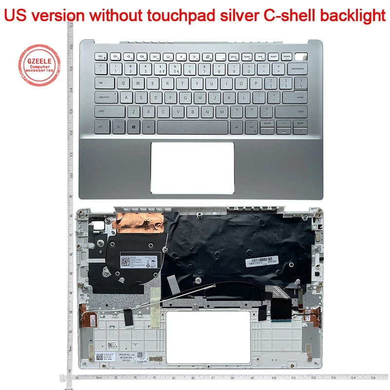 

US English NEW Laptop Palmrest Upper Case With Keyboard For Dell Inspiron 13 5390 5391 0R18HX 460.0GW0L.0002