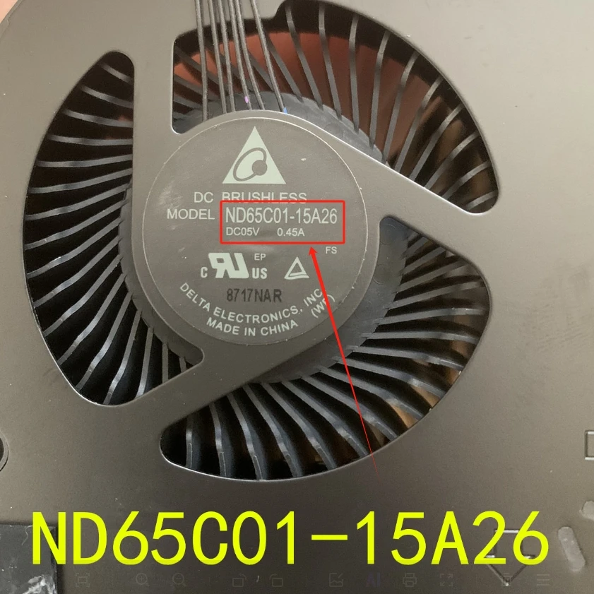 New laptop CPU cooling fan Cooler Notebook PC for MODEL ND65C01-15A26 ND65C01-15A25 DC5V