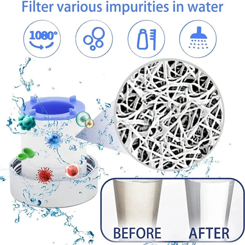 Universeller Wasserhahn-Verlängerer mit Filter 1080 ° Schwenkbarer Spritzwassergeschützter Wasserhahn-Filter Entfernt Chlor & Schwermetalle für Saubereres Wasser – Detail 3
