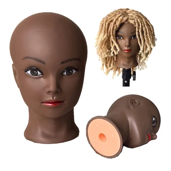 Parrucca per testa di manichino per trucco femminile per parrucche che realizzano testa di formazione per manichino per cosmetologia