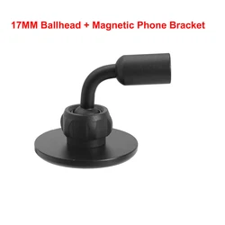 Universal BallHead Adapter with Magnetic Base and Rubber - Coated Screw Hole (2IN1 17MM Ball Mount)
