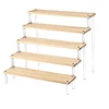 Wood Acrylic Display Stand Display Riser Shelf for Cupcake Perfume Animation Figure Doll Blind Box Shelves Organizers 1