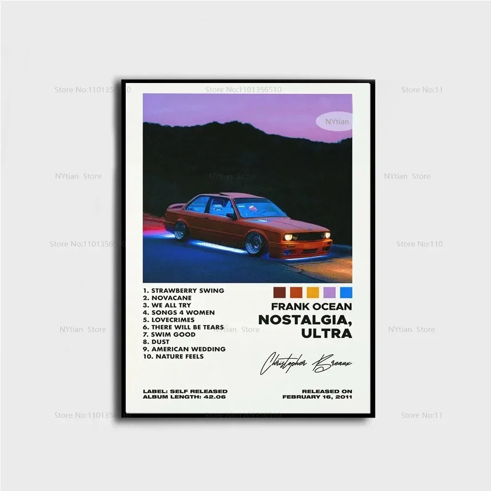 Nt1499 Frank Posters Blonde Ocean Nostalgia Ultra Music Album Poster Prints Wall Art Picture Canvas Painting For Home Room Decor Peckshirt