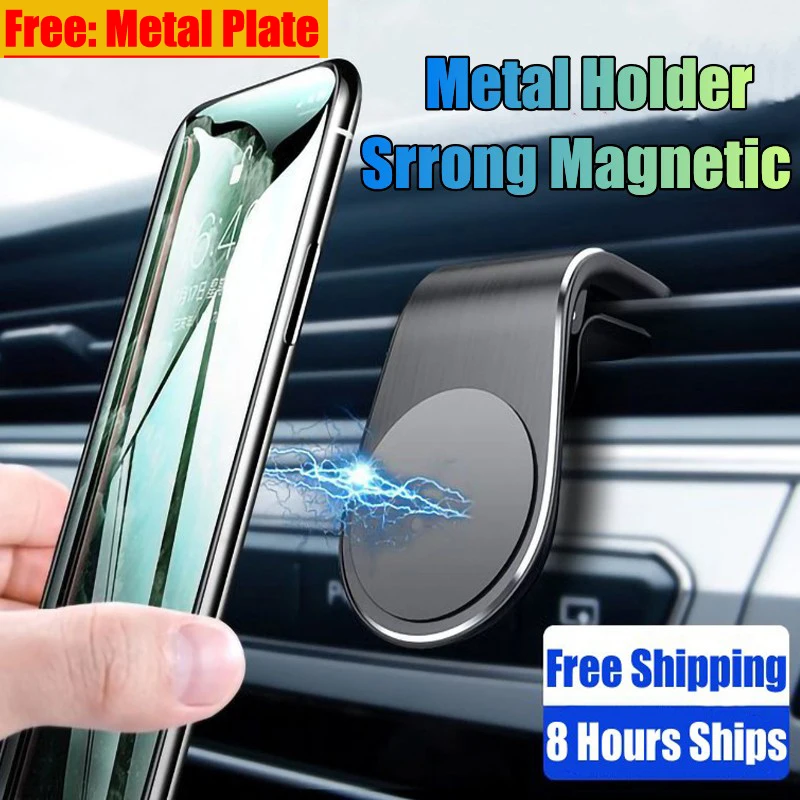Magnetic-Car-Phone-Holder-Air-Vent-Magnet-Mount-GPS-Smartphone-Phone ...