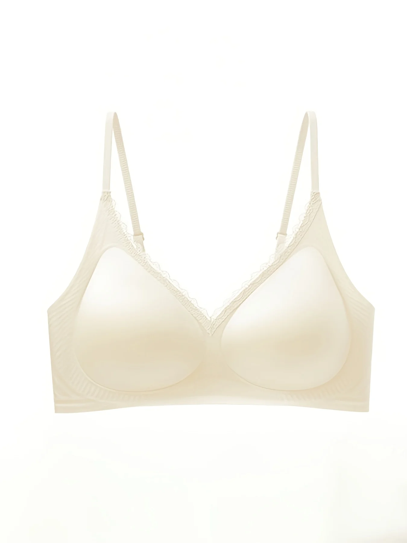 Lace Backless Push-Up Bra with Soft Support and Anti-Sag Design