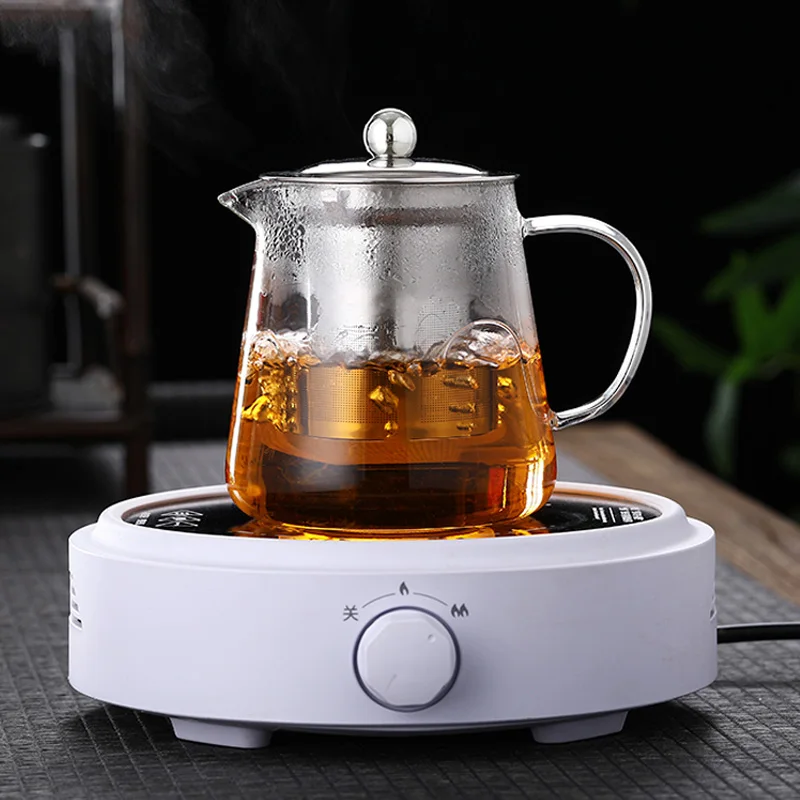 Glass Teapot W/ Stainless Steel Tea Strainer 2