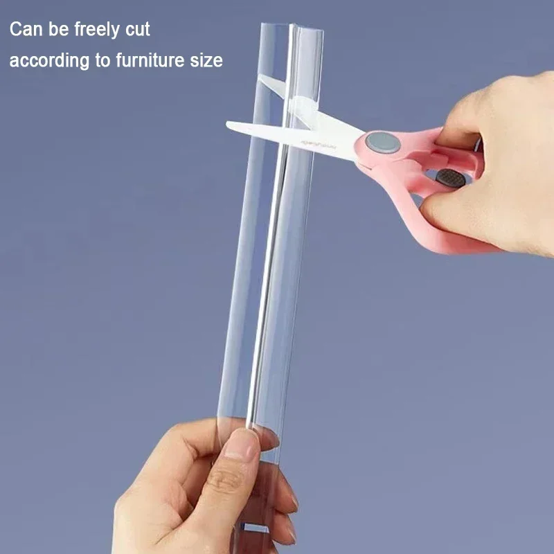1/2/3M Baby Safety Transparent PVC Protection Table Edge Guard Protector Strip Self Adhesive Kids Collision Proof Soft Bumper
