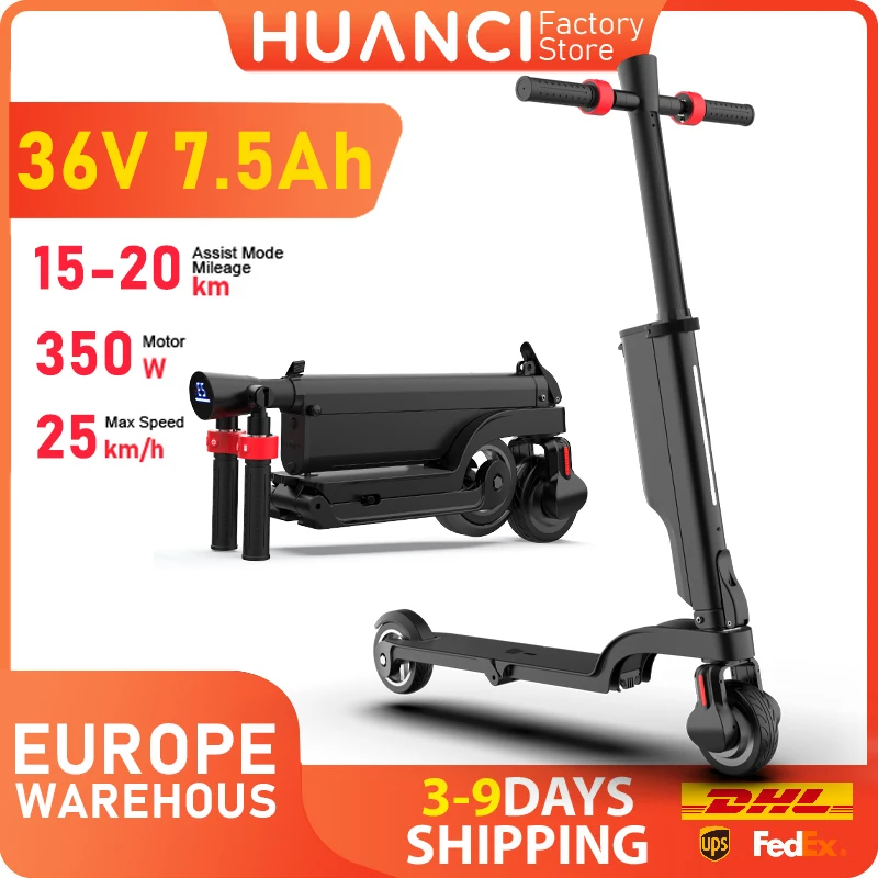 HUANCI X6 Electric Scooter Foldable 7.5A 350W 25KM/H Electric Scooters 36V e scooter 5.5 Inch Scooter for Adults