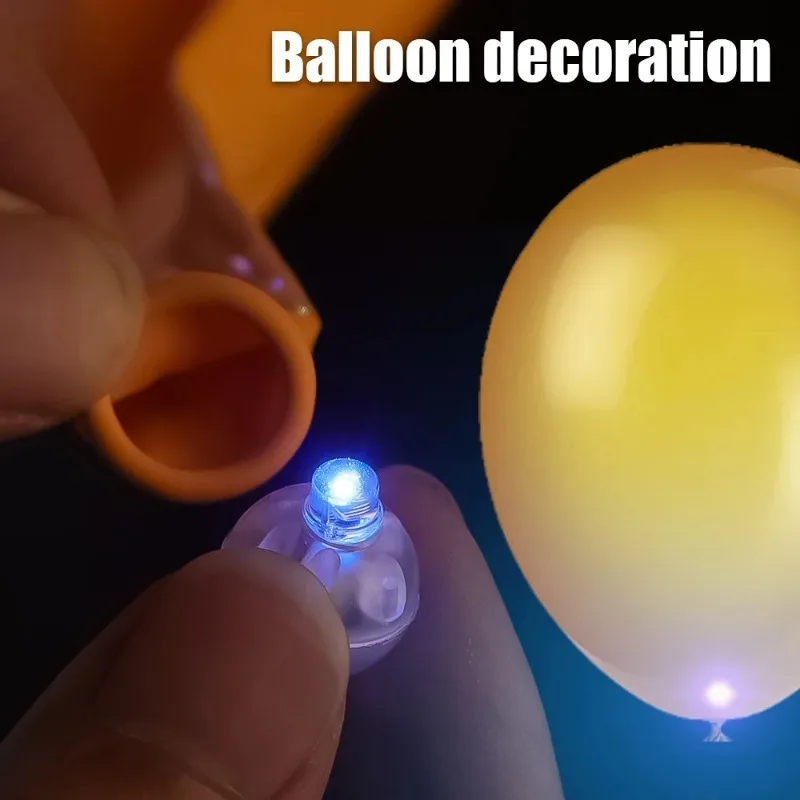 Description Picture 6 of item100/10Pcs Mini LED Round Balloon Light Colorful Luminous Flash Tumbler Ball Lamp Lantern Light Xmas Wedding Party Glow Supplies