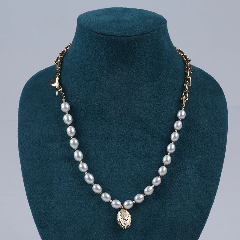 

Ожерелье Из Белого Натурального пресноводного жемчуга 7-8 мм