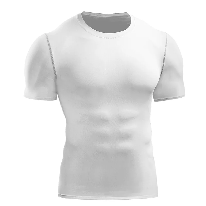 Compression T Shirt Men Short Sleeve T Shirts Running Tights Sports Thermal Muscle Underwear Fitness Gym Clothing Jerseys Jacket Tops