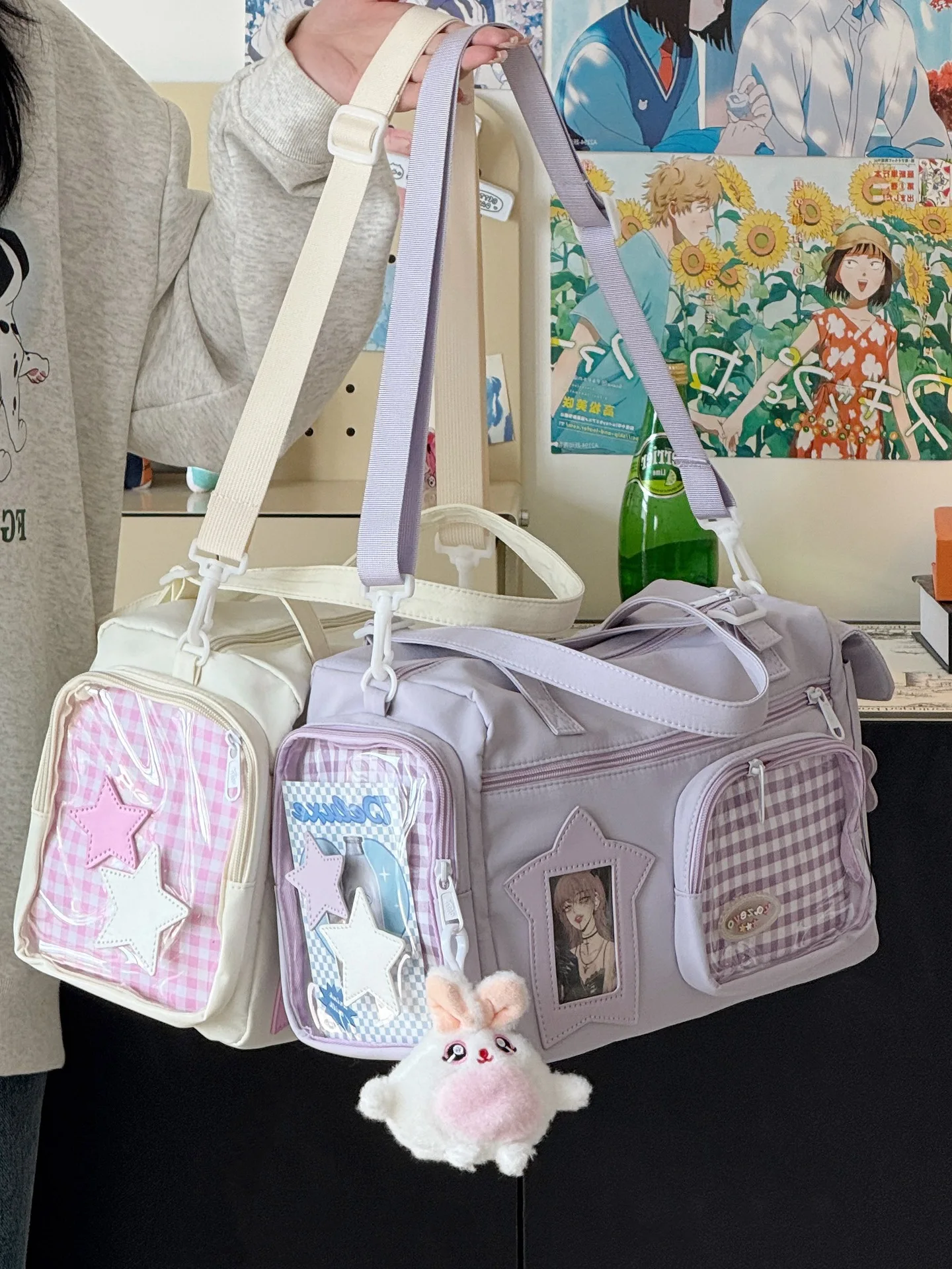Large Capacity Versatile Shoulder Bag For Women Kawaii Style_voghion.com