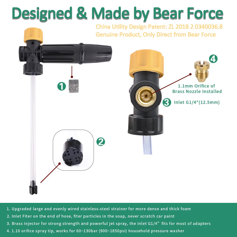 Foam Nozzle Foam Generator Snow Foam Lance Foam Cannon for Brazil WAP TEKNA JACTO ELECTROLUX Michelin Pressure Washer Car Washer 3