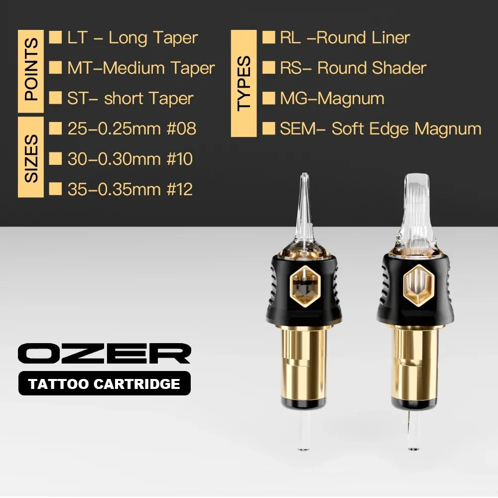 OZER 20 Pcs/Box Tattoo Cartridge Needles RL RS RM Disposable Sterilized Safety Tattoo Needle For Tattoo Machines Tattoo Supplies 4