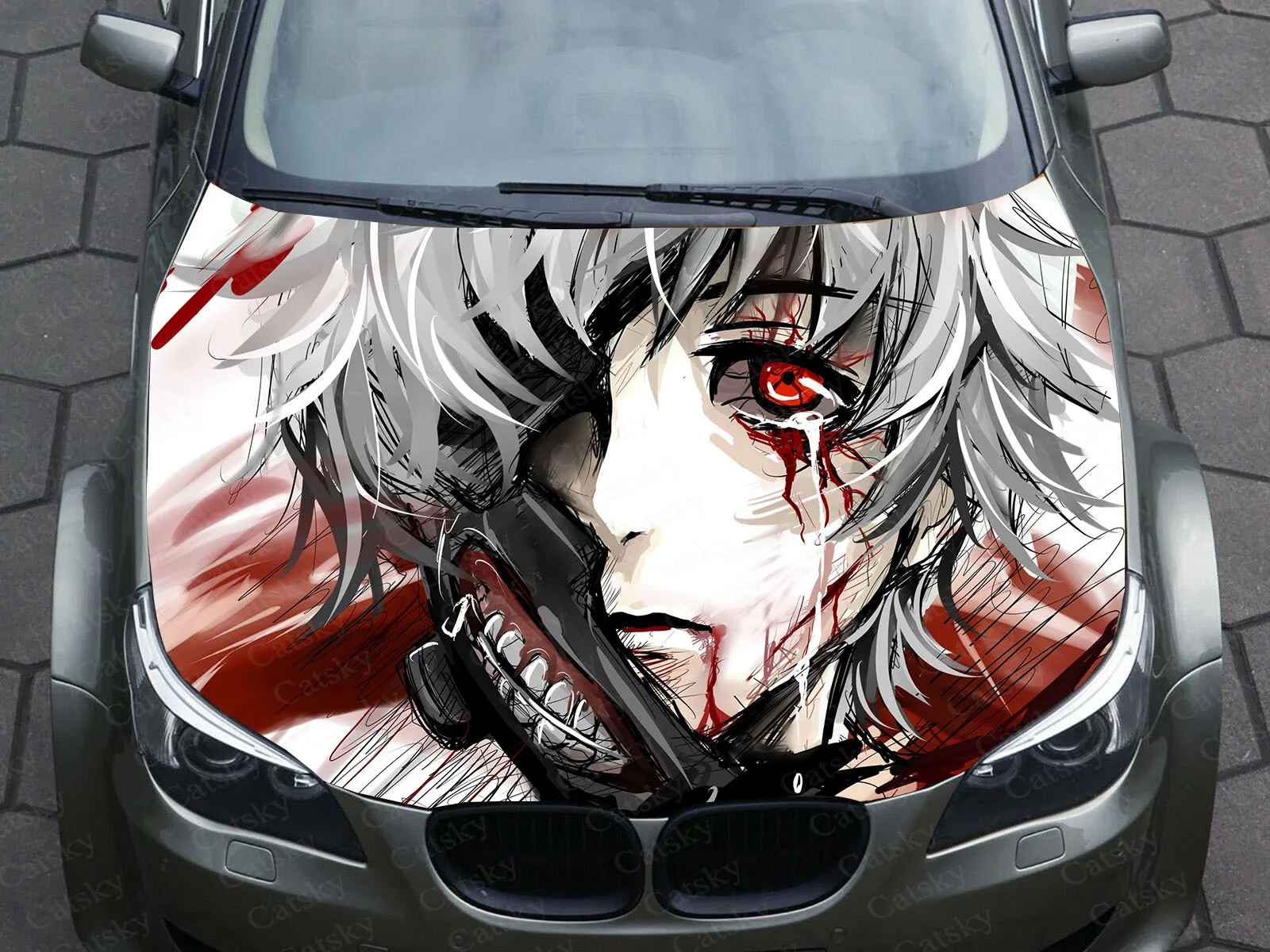 Anime Demon Slayer Car Hood Wrap Decal Vinyl Sticker Full Color Graphic Car  Sticker Custom Image Fit Any Car - AliExpress