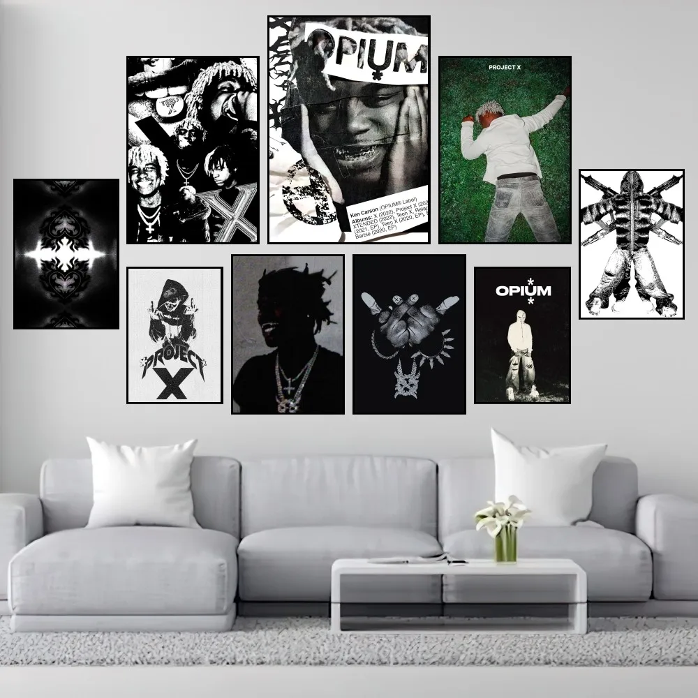 

Rapper Ken Carson A Great Chaos Poster Prints Wall Painting Bedroom Living Room Decoration Office Small