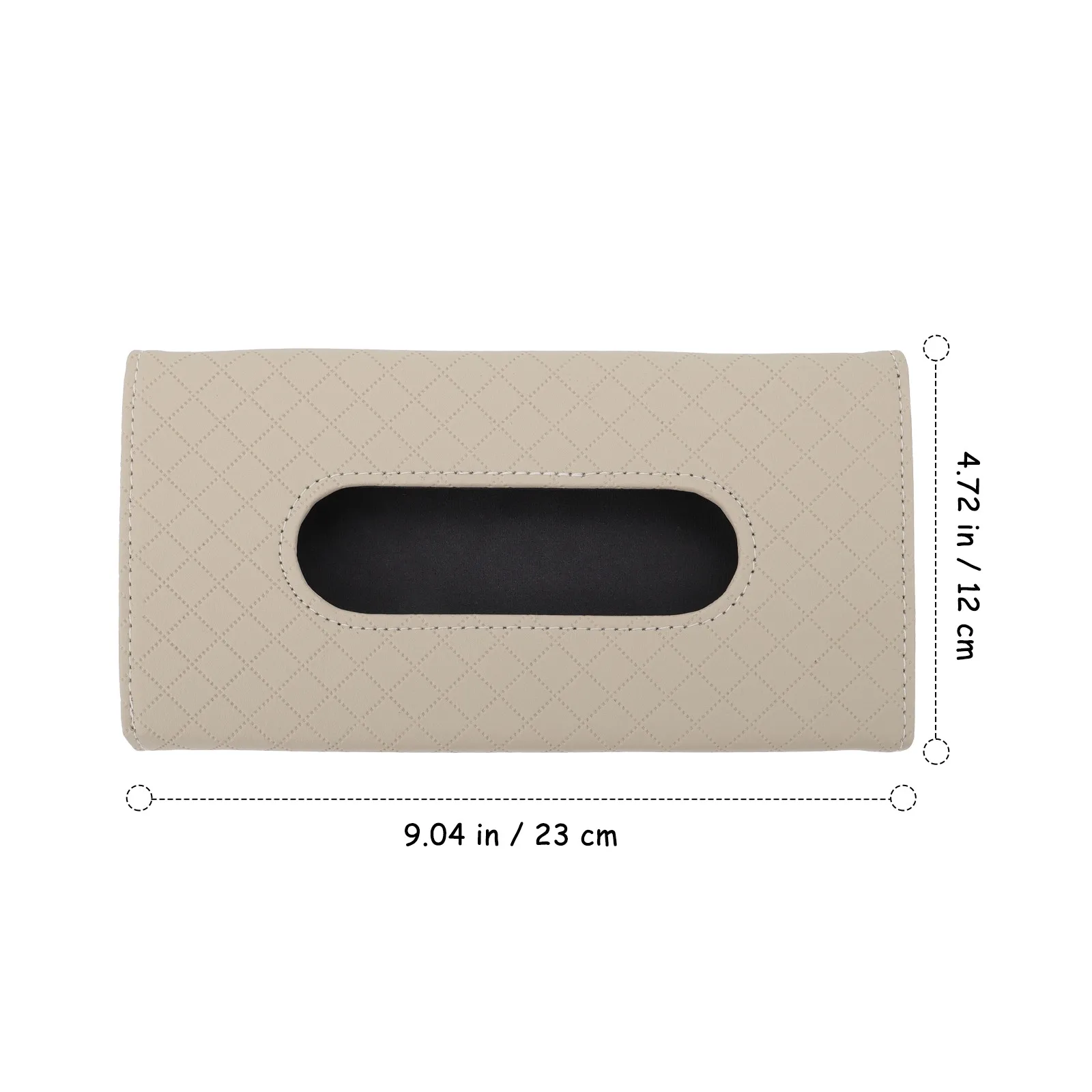 1Pcs 자동차 선 바이저 티슈 박스 프리미엄 인공 보관 케이스 대형 추출 구멍 전면에 쉽게 접근 가능한 컴팩트 디자인