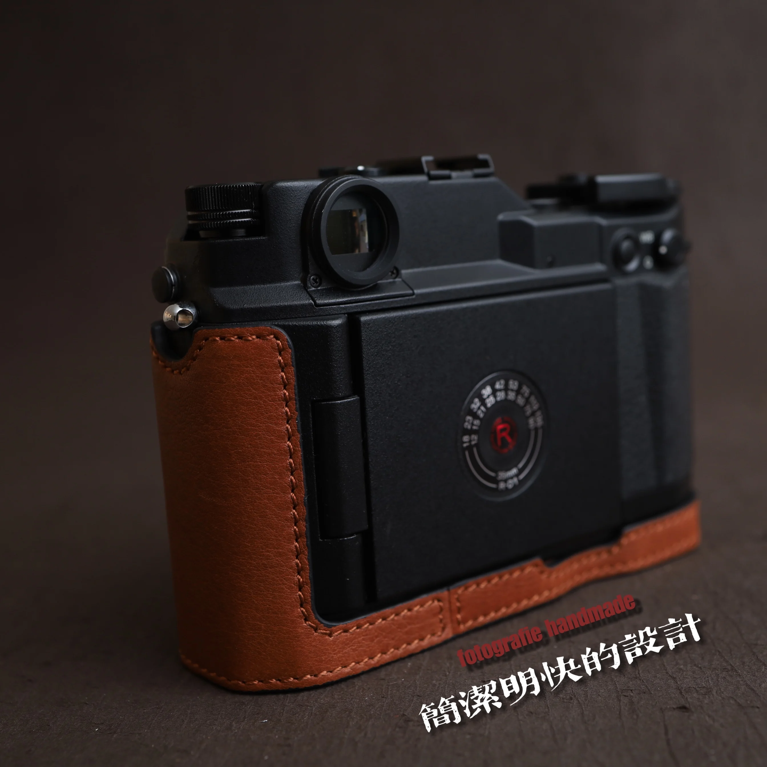 handwork Photo Camera Genuine leather cowhide Bag Body BOX Case