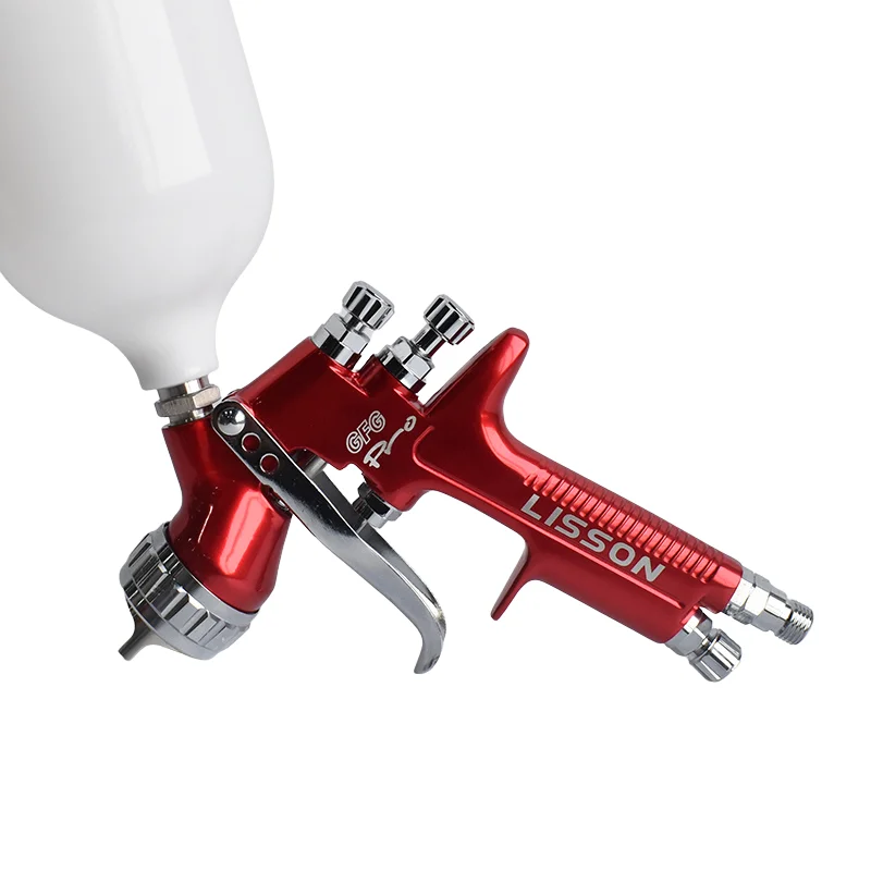 LISSON PISTOLA DE PULVERIZACIÓN por gravedad 1,3mm, 600CC, herramientas profesionales de pintura automotriz|Pistolas de espray| - AliExpress
