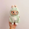 Labubu Clothing Popular New Products Fashion Velcro 16cm Doll Cute Dress Casual Set Skirt Plush Toy