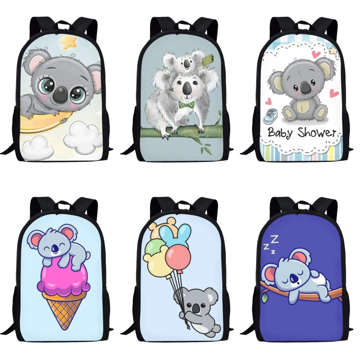 

Cartoon Koala Bear School Bag Primary Students Back to School Boys Girls Large Capacity Fashion Book Bags Pack Mochila Escolar