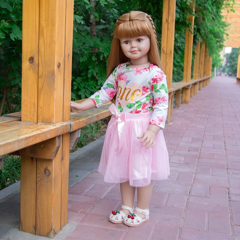 

83cm Reborn Doll All-silical Cute Girl Imitation Children Clothing Shop Realistic Children's Model
