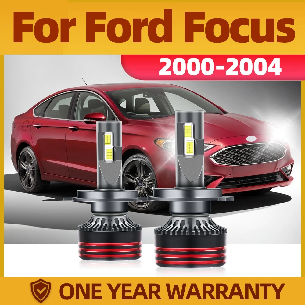 

TEENRAM 6000K high-brightness Plug-N-Play H4 Lamp All-in-one Headlamps Auto Led Headlight Car Bulb For Ford Focus 2000-2004
