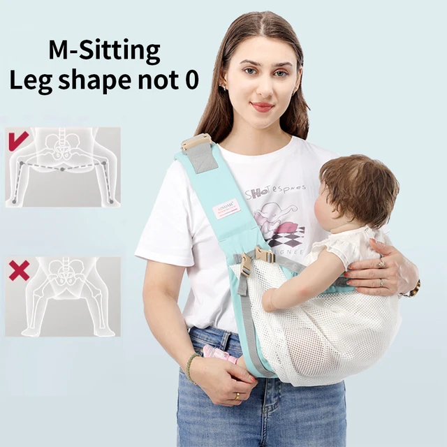 Adjustable 3D Mesh Baby Carrier Comfortable Breathable Infant Back Strap with Durable Straps for Parent's Ease of Use 3