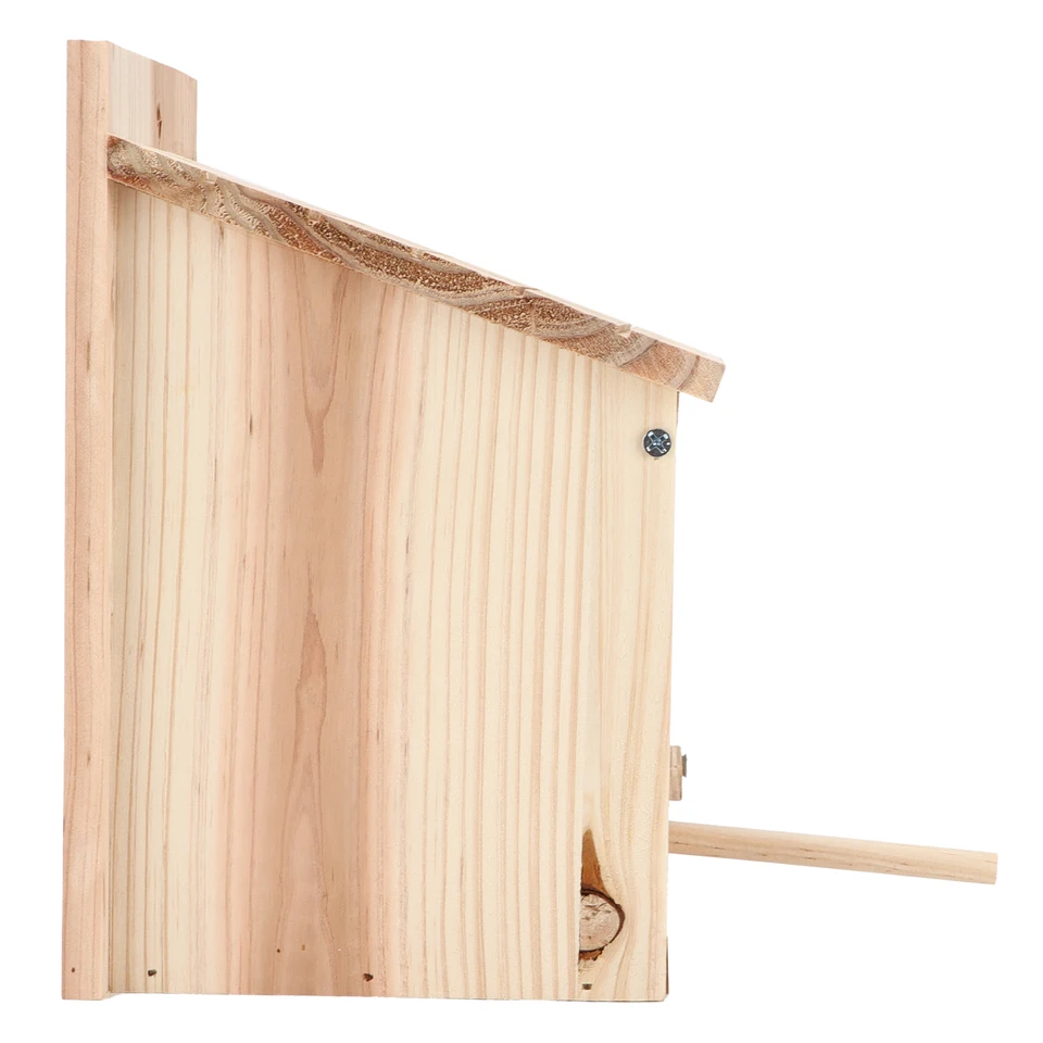 Natural Wooden Outdoor Birdhouse DIY Breeding Box