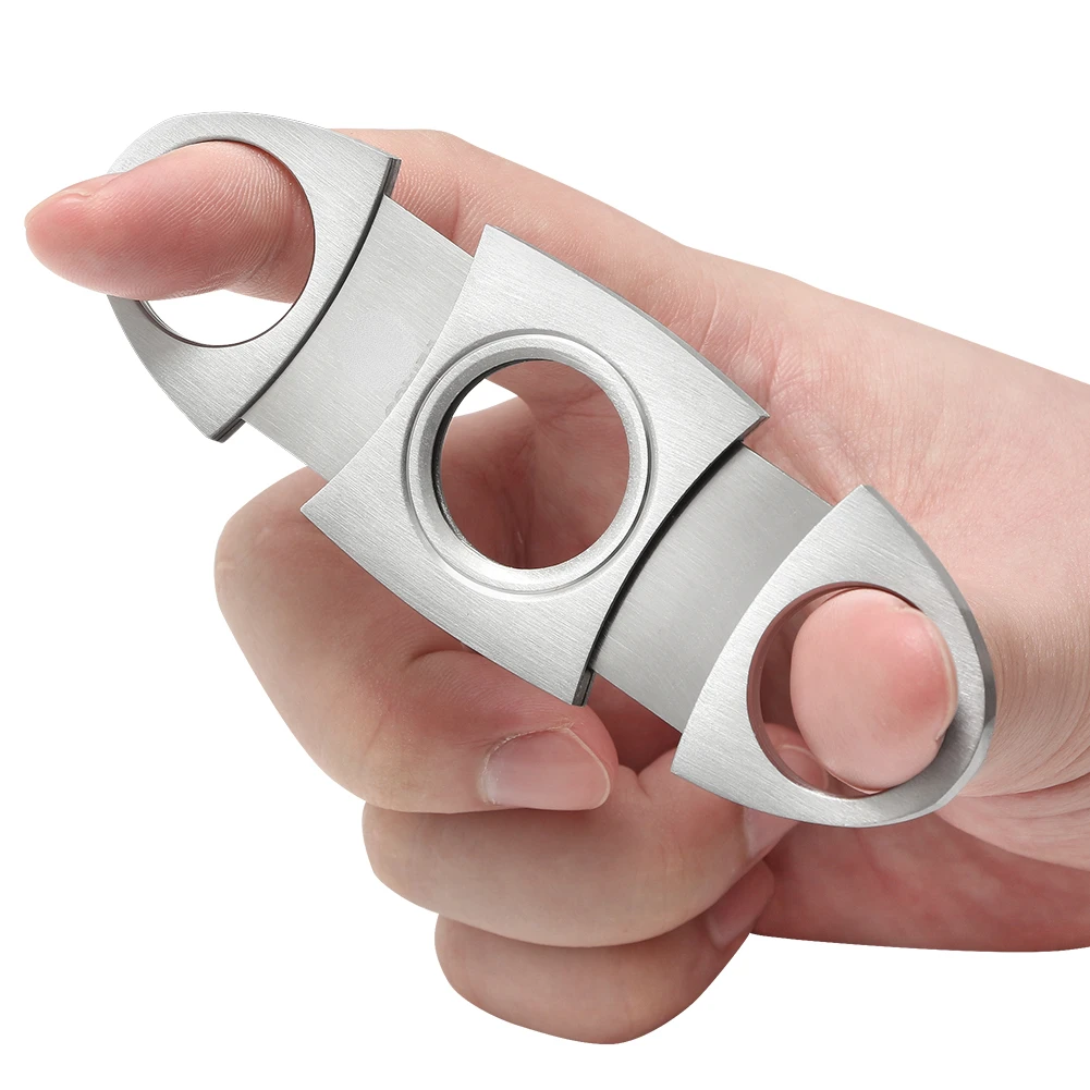 Cigar Cutter SHENGMEIYU Cigar Cutter Puro Luxury Charuto Clipper Guillotine With Gift Box Accessories Scissors cigar cutter,cigar tools