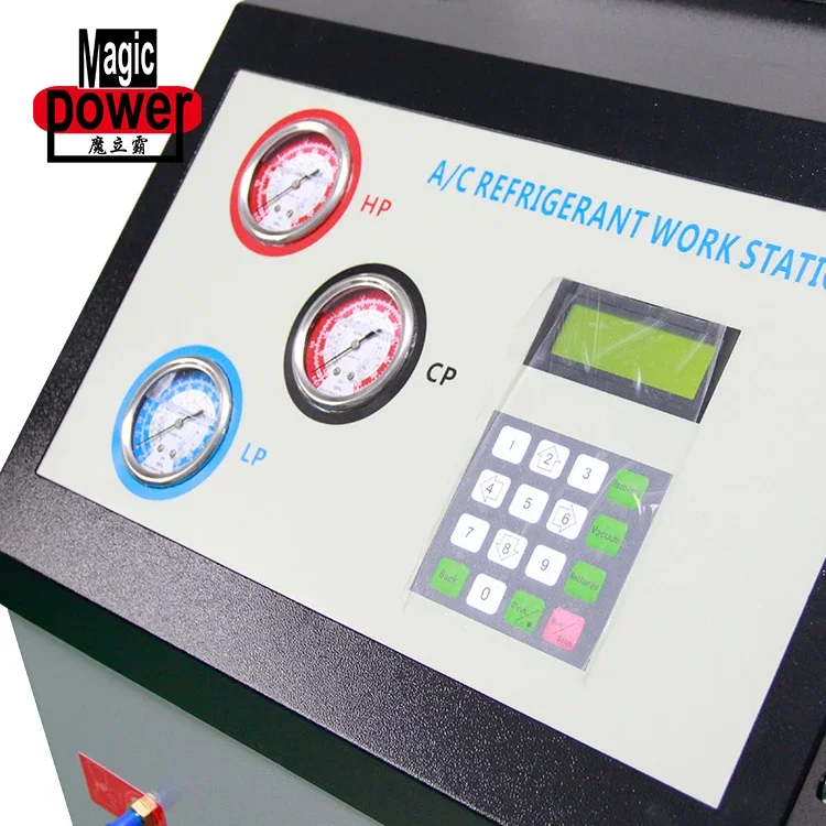 Fully Automatic Portable Car Air Condition A/C Refrigerant R134a Exchange Charge System Auto Refrigerant Recovery Machine 5