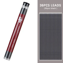 36 - Piece Box of Colorful 2.0mm Mechanical Pencil Leads (1box black)
