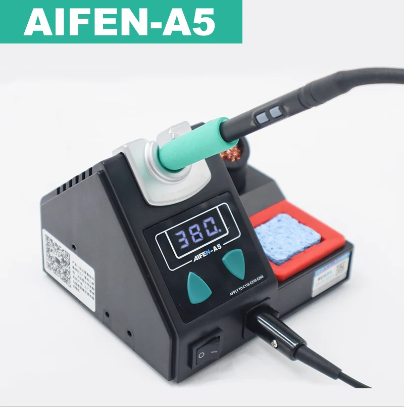 AIFEN A5 Soldering station Compatible Soldering iron Tips C210 245 C115 Handle Soldering and rework station Electronic tooL 5