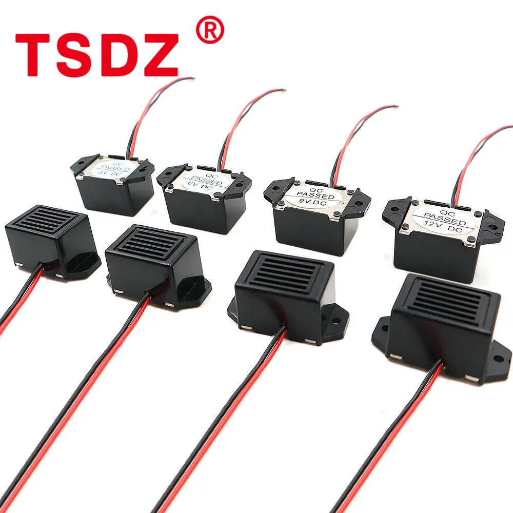 1pcs Alarm Buzzer 2315 DC 3V 6V 9V 12V 24V 90dB Mini Electronic Alarm Buzzer High Decibel Vibration Sound Line Length 10cm piezo buzzer electronic buzzer