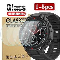 Premium Tempered Glass Screen Protector - 5pcs Glass (Amazfit T Rex Pro)