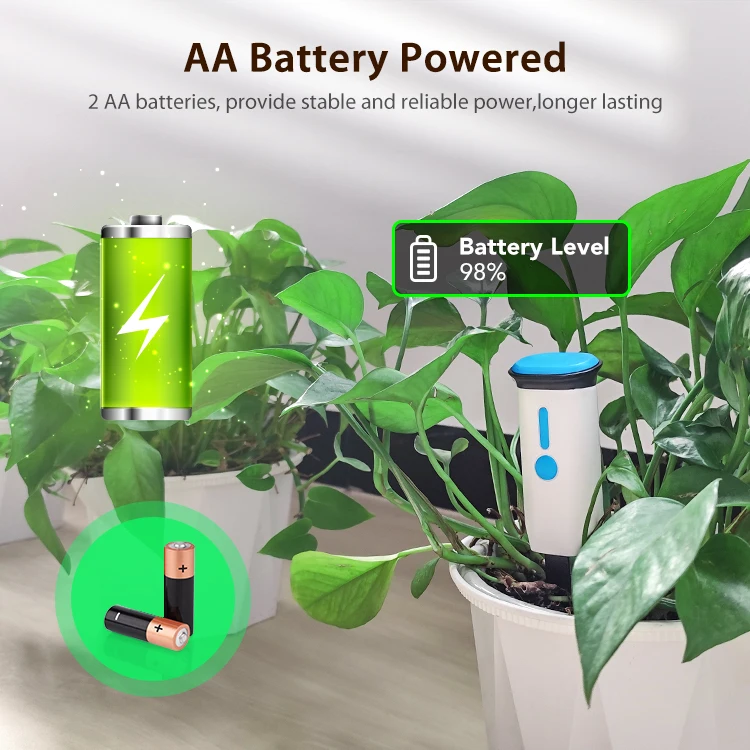 Tuya Smart Bodentester WLAN Bodenfeuchtigkeitsmesser Temperatur- und Feuchtigkeitsmesser Garten-Thermometer – Detail 8