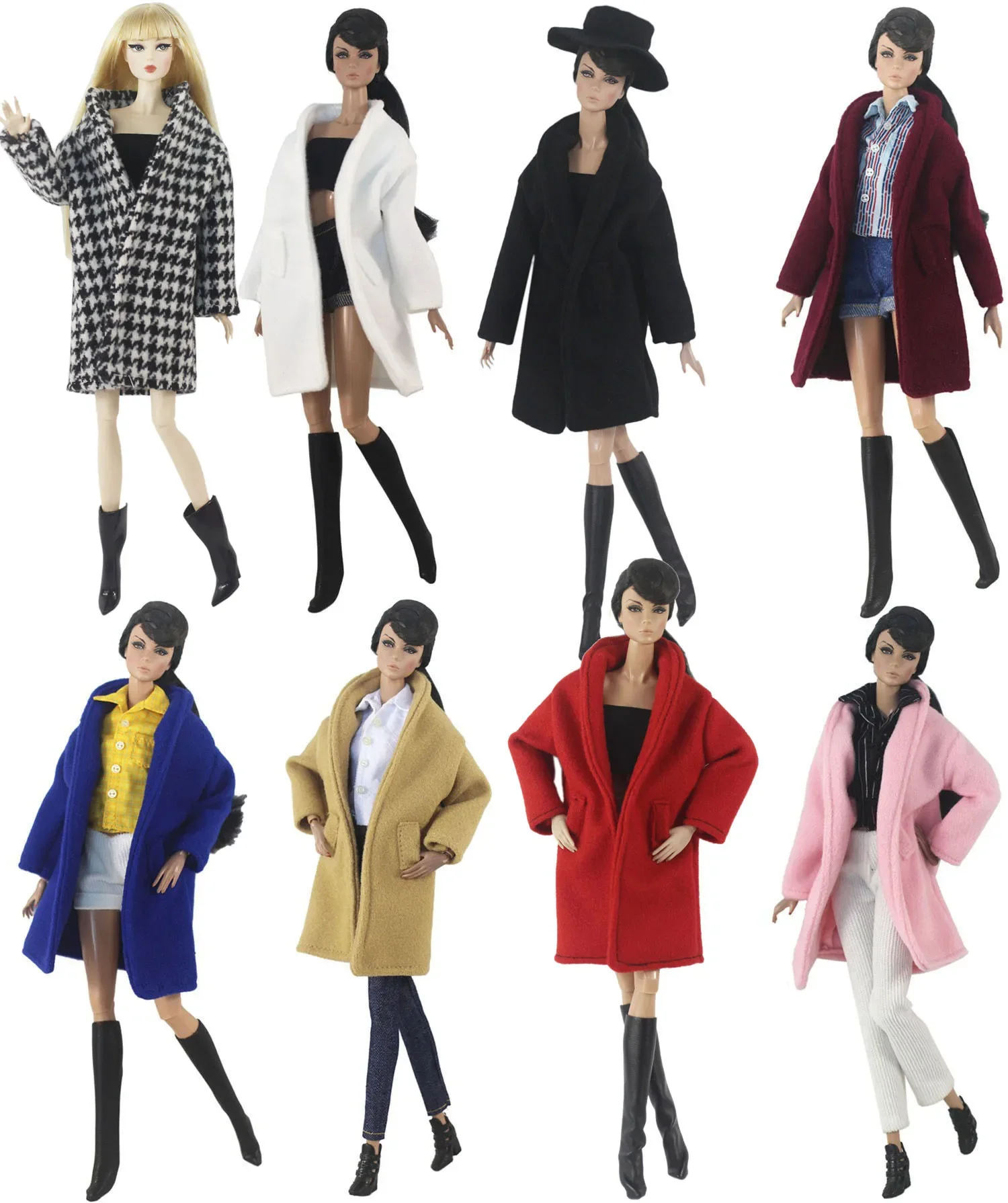 Handmade Woolen coat Outfit for 11.5 inch 30cm Doll bjd clothes Many Style Gifts for doll accessories